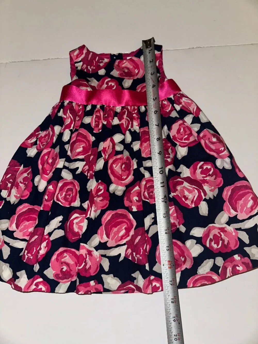 Gymboree Dressy Floral  Dress Girls Pink Sz 6-12 mo Party Summer Wedding